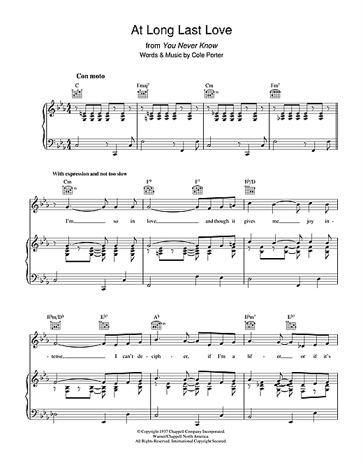 Cole Porter Begin The Beguine Sheet Music Notes Chords Download Printable Piano Vocal Guitar