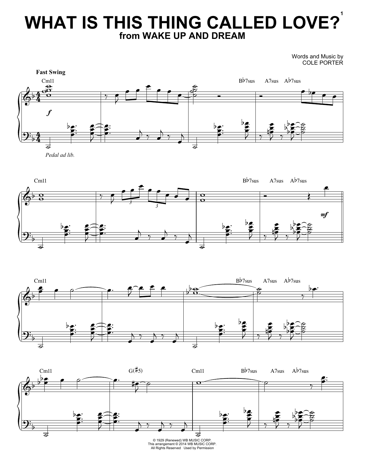 Cole Porter What Is This Thing Called Love Jazz Version Arr Brent Edstrom Sheet Music Pdf Notes Chords Jazz Score Piano Solo Download Printable Sku 155738