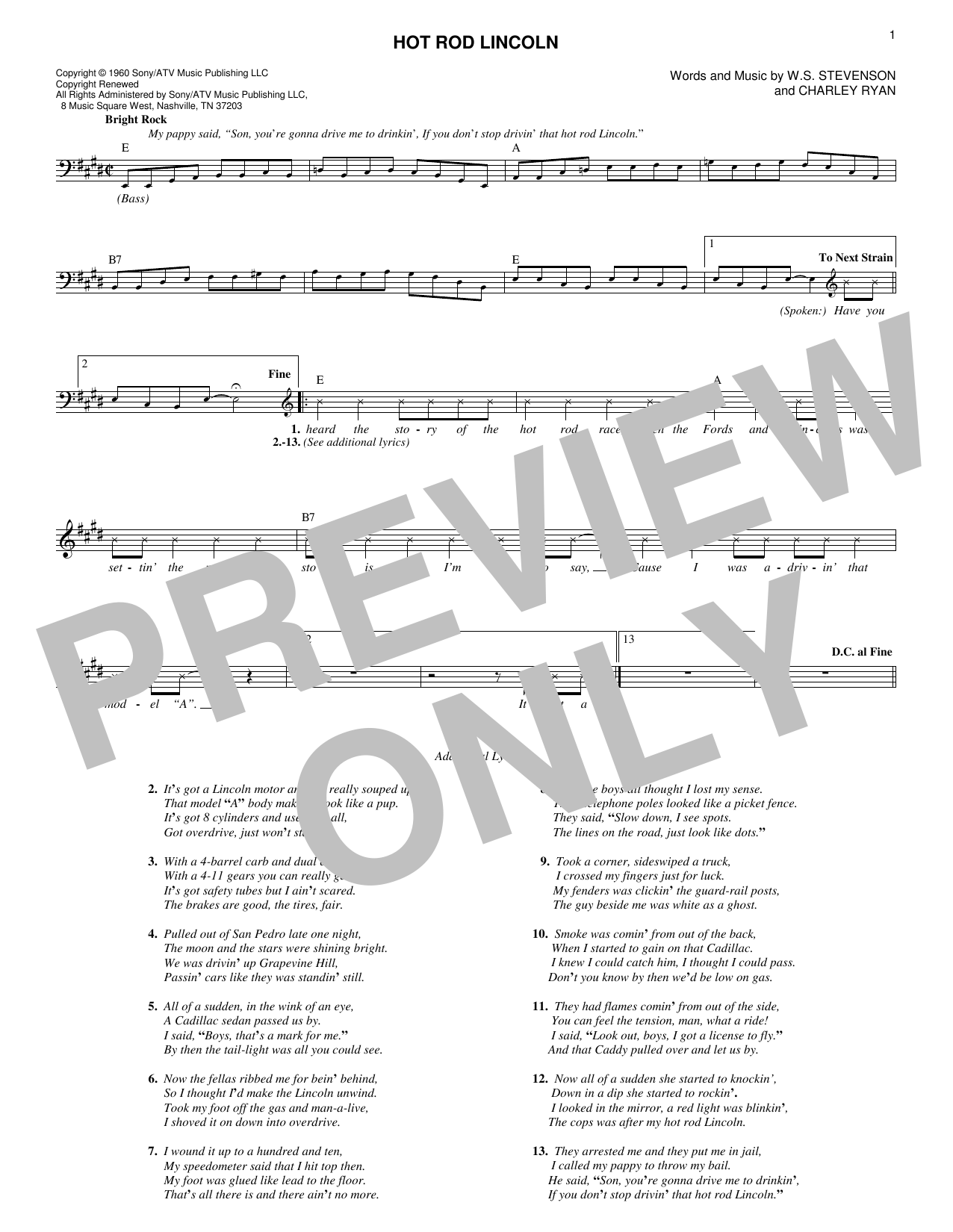Learn to play Commander Cody Hot Rod Lincoln sheet music for Lead Sheet / Fake Book in minutes. Price: 5.9900$ Commander Cody Hot Rod Lincoln sheet music notes and chords arranged for Lead Sheet / Fake Book