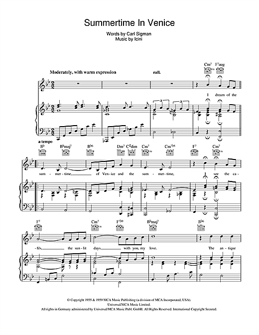 Songs With Venice In The Lyrics