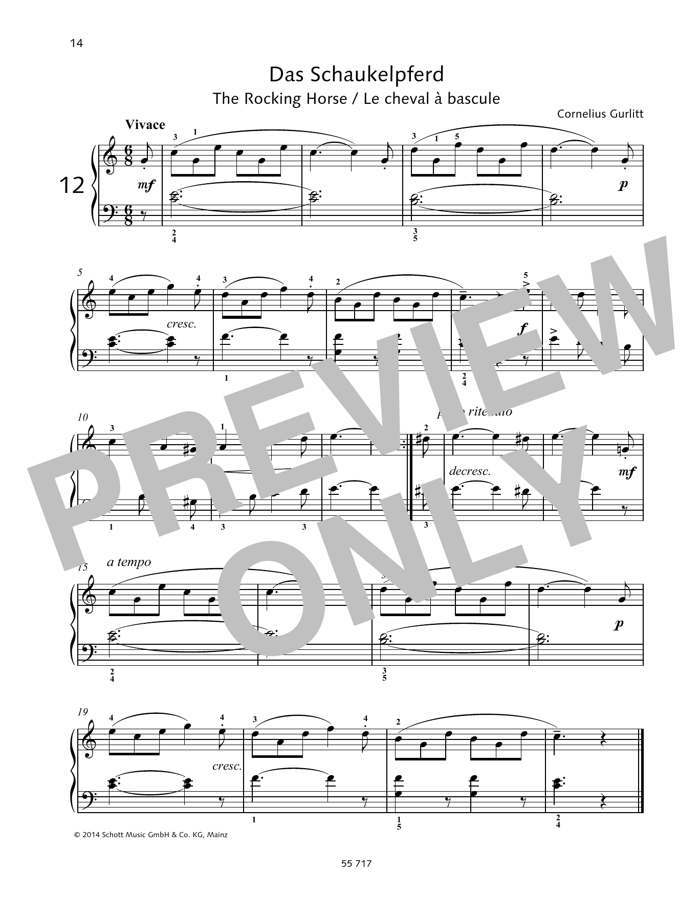 Learn to play Cornelius Gurlitt The Rocking Horse sheet music for Piano Solo in minutes. Price: 6.9900$ Cornelius Gurlitt The Rocking Horse sheet music notes and chords arranged for Piano Solo