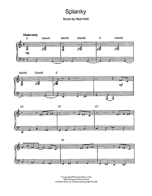 Learn to play Count Basie Splanky sheet music for Piano Solo in minutes. Count Basie Splanky sheet music notes and chords