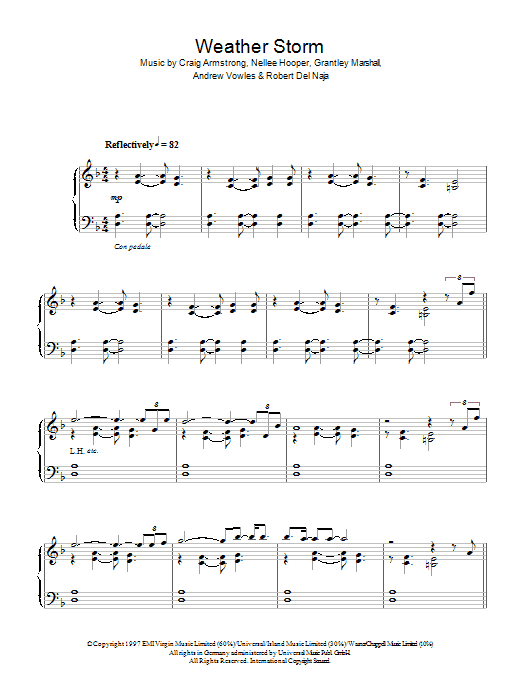 Learn to play Craig Armstrong Weather Storm sheet music for Easy Piano in minutes. Price: 6.9900$ Craig Armstrong Weather Storm sheet music notes and chords arranged for Easy Piano