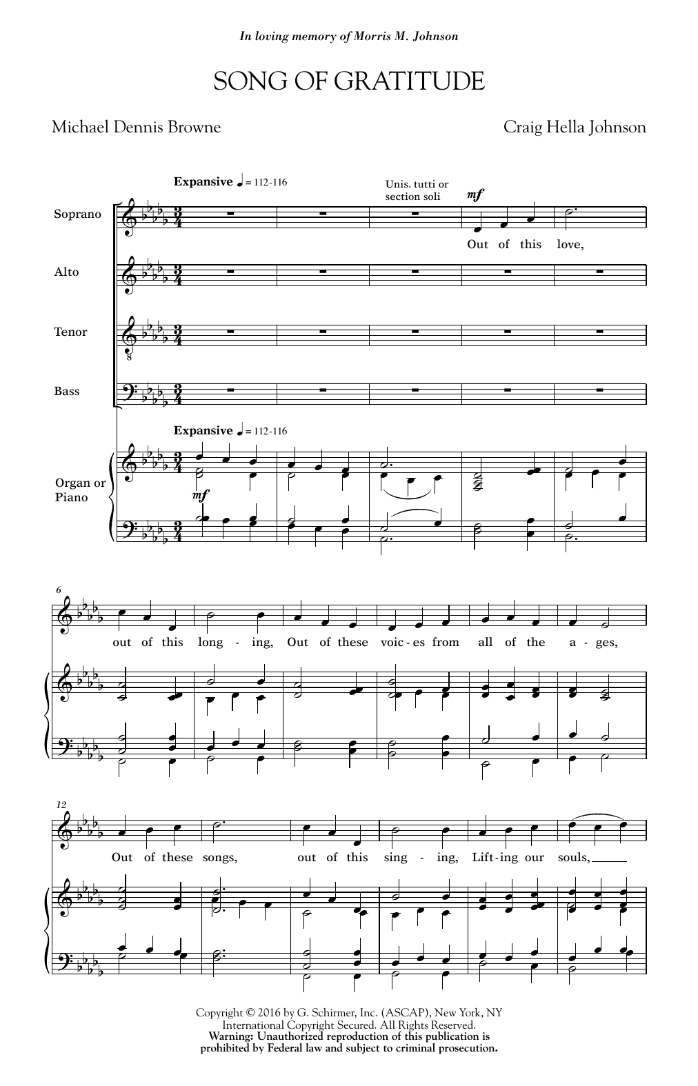 Learn to play Craig Hella Johnson Song Of Gratitude sheet music for SATB Choir in minutes. Price: 3.9900$ Craig Hella Johnson Song Of Gratitude sheet music notes and chords arranged for SATB Choir