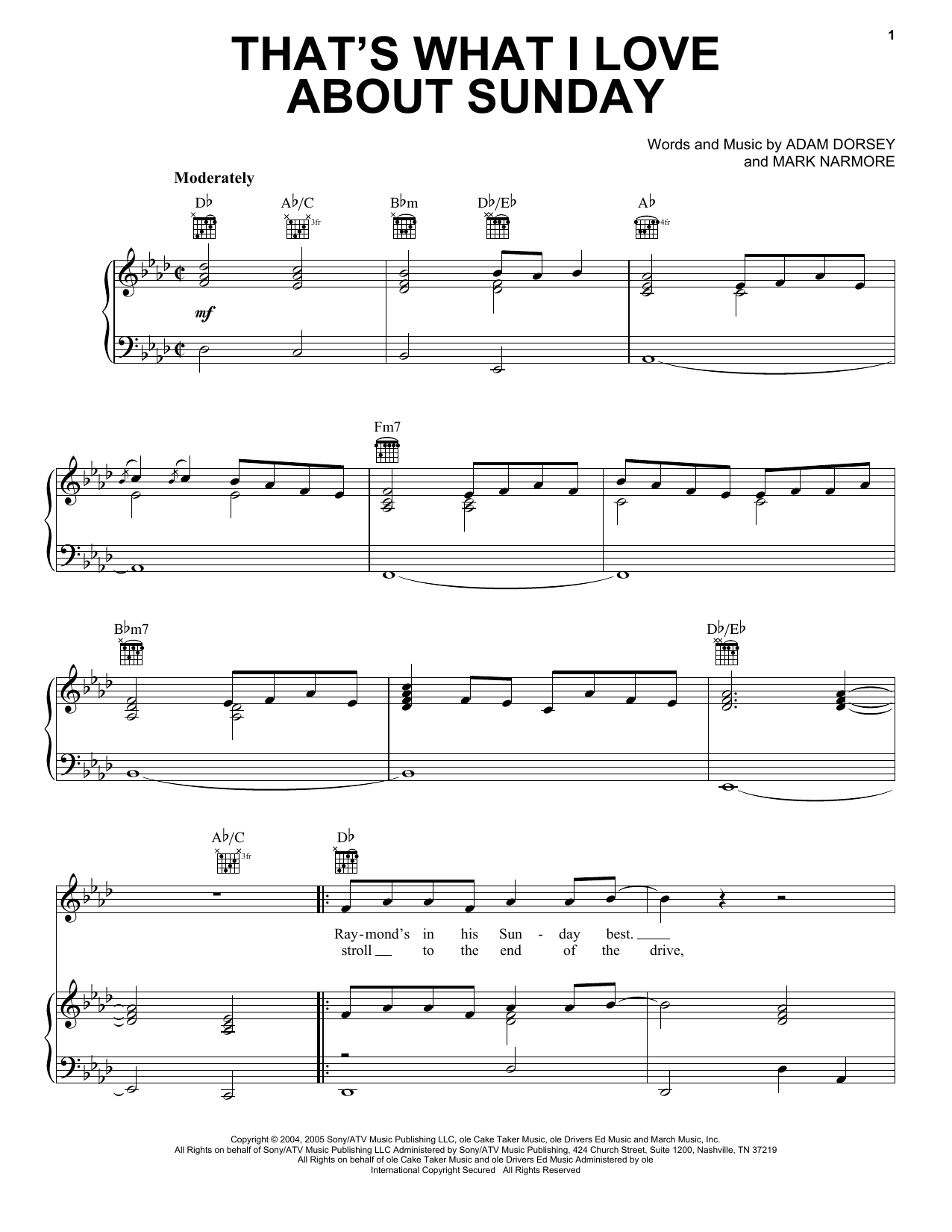 Craig Morgan That S What I Love About Sunday Sheet Music Pdf Notes Chords Pop Score Piano Vocal Guitar Right Hand Melody Download Printable Sku 31269
