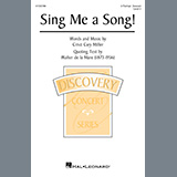 Download or print Cristi Cary Miller Sing Me A Song! Sheet Music Printable PDF 10-page score for Poetry / arranged 2-Part Choir SKU: 1576963