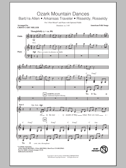 Cristi Cary Miller Arkansas Traveler sheet music notes and chords. Download Printable PDF.