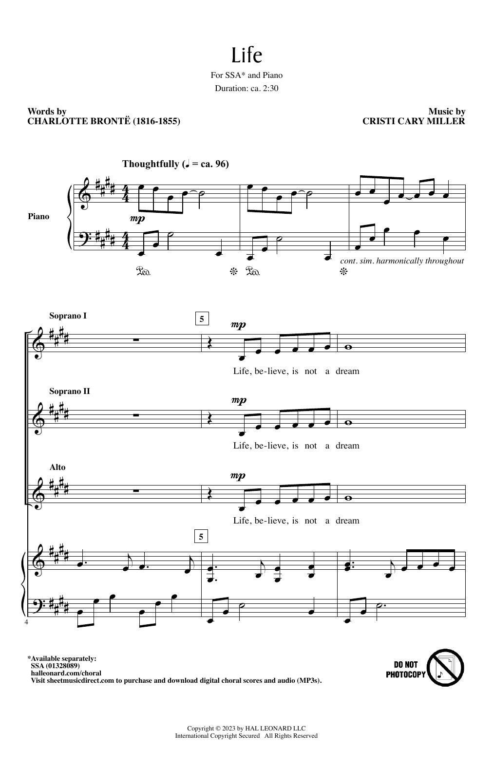 Cristi Cary Miller Life sheet music notes and chords. Download Printable PDF.