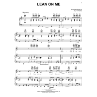 Download Bill Withers Lean On Me Sheet Music for Easy Piano Chords Lyrics PDF 69852
