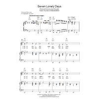 Seven Lonely Days Sheet Music by Earl Shuman Piano Vocal