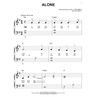 Heart: Alone sheet music for voice, piano or guitar (PDF)