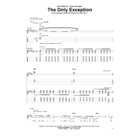 The Only Exception: Piano/Vocal/Chords Sheet Music (Original Sheet
