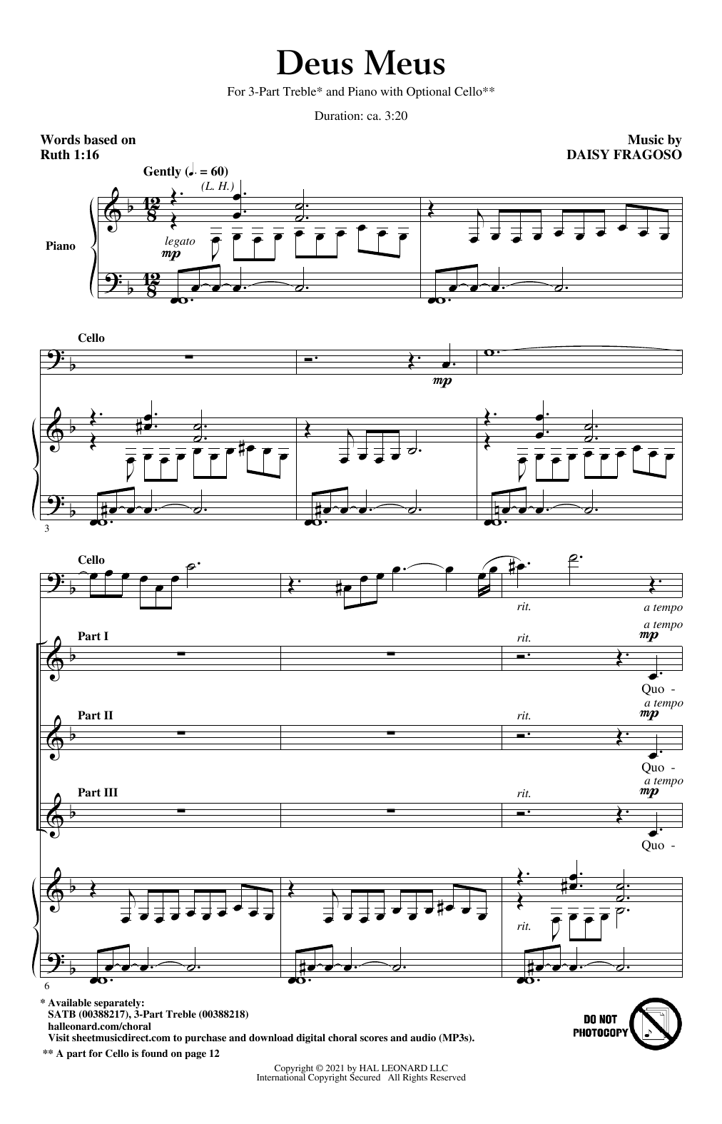 Daisy Fragoso Deus Meus sheet music notes and chords. Download Printable PDF.