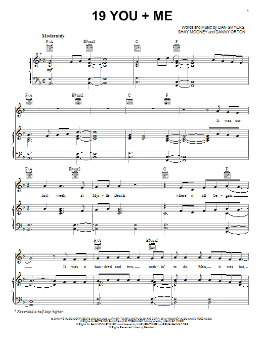 Learn to play Dan + Shay 19 You + Me sheet music for Piano, Vocal & Guitar (Right-Hand Melody) in minutes. Dan + Shay 19 You + Me sheet music notes and chords