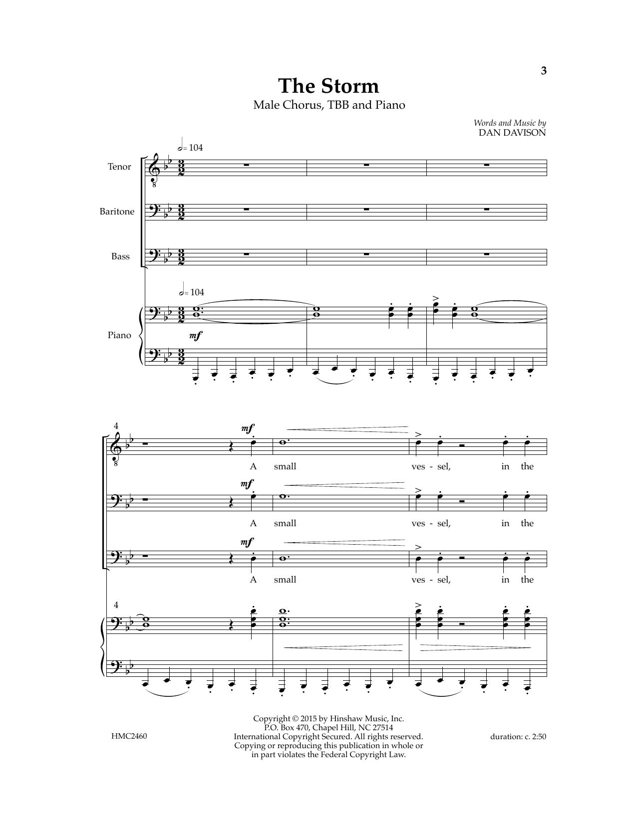 Dan Davidson The Storm sheet music notes and chords. Download Printable PDF.