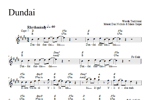 Dan Nichols Dundai sheet music notes and chords. Download Printable PDF.