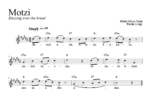 Dan Nichols Motzi sheet music notes and chords. Download Printable PDF.