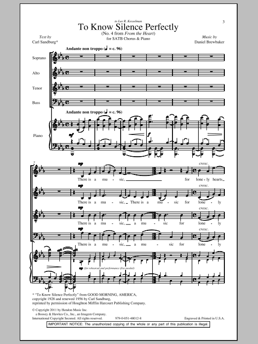 Daniel Brewbaker To Know Silence Perfectly No 4 From From The
