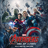 Download or print Danny Elfman Avengers Unite (from Avengers: Age of Ultron) Sheet Music Printable PDF 3-page score for Film/TV / arranged Easy Piano SKU: 450553