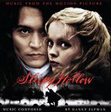 Download or print Danny Elfman Sleepy Hollow Main Title Sheet Music Printable PDF 3-page score for Film/TV / arranged Piano Solo SKU: 1539861