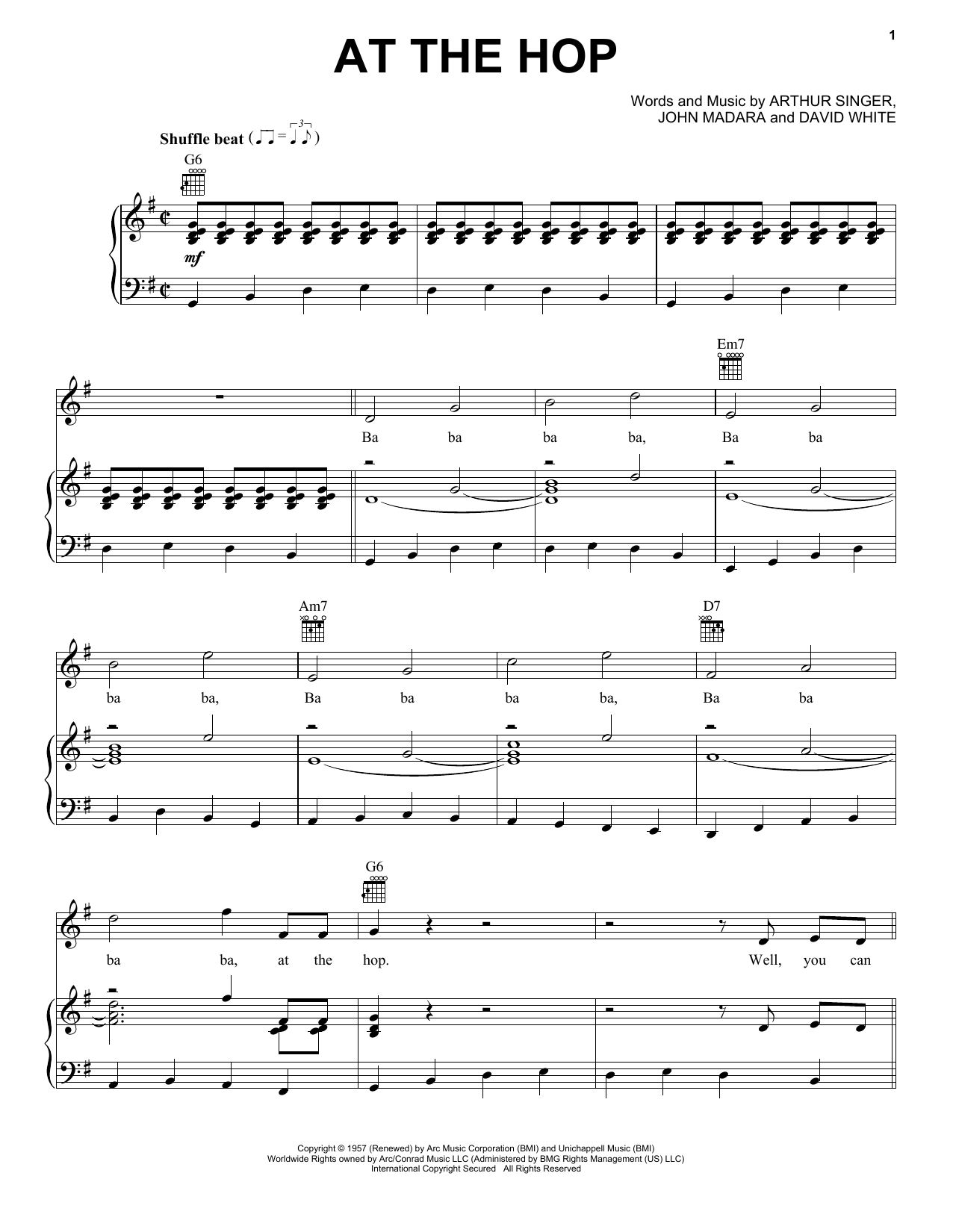 Learn to play Danny & The Juniors At The Hop sheet music for UkeBuddy in minutes. Price: 4.4900$ Danny & The Juniors At The Hop sheet music notes and chords arranged for UkeBuddy