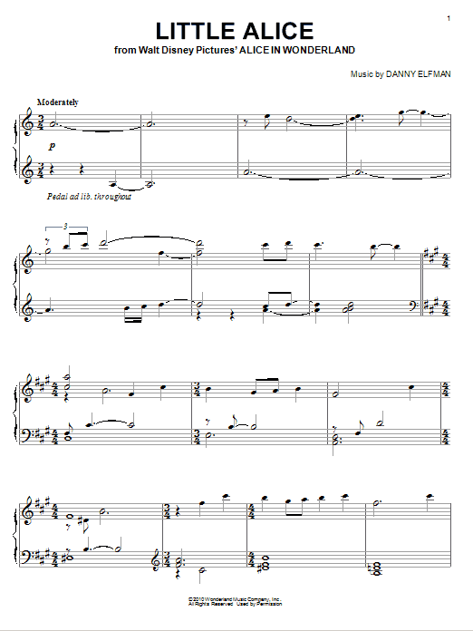 Learn to play Danny Elfman Little Alice sheet music for Piano Solo in minutes. Danny Elfman Little Alice sheet music notes and chords. Download Printable PDF.