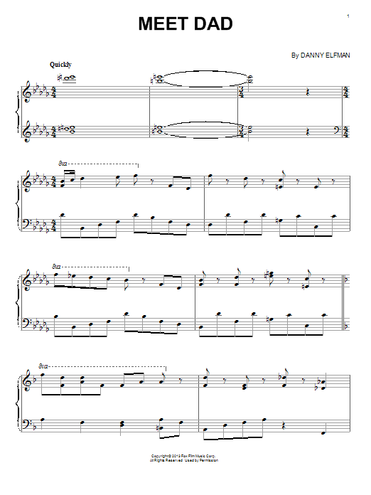 Learn to play Danny Elfman Meet Dad sheet music for Piano Solo in minutes. Danny Elfman Meet Dad sheet music notes and chords