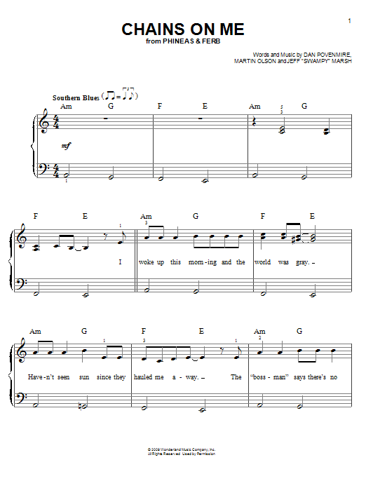 Learn to play Danny Jacob Chains On Me sheet music for Easy Piano in minutes. Price: 6.9900$ Danny Jacob Chains On Me sheet music notes and chords arranged for Easy Piano
