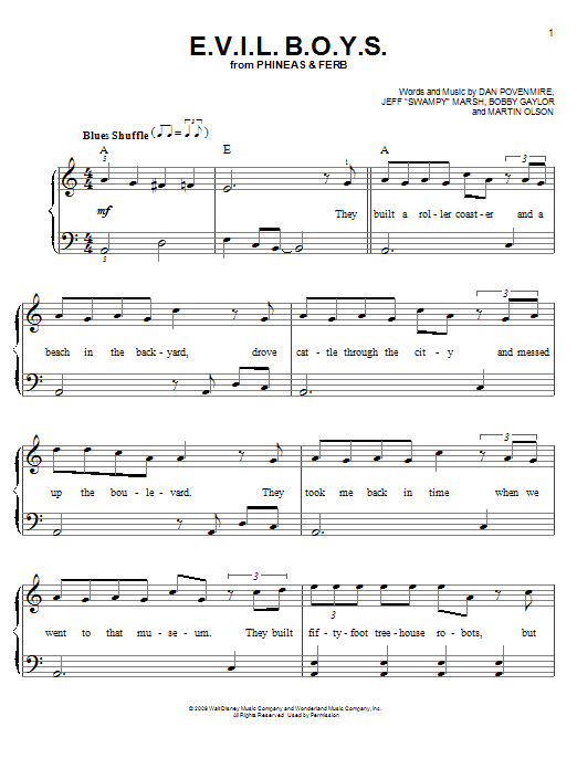 Danny Jacob E.V.I.L. B.O.Y.S. sheet music notes and chords. Download Printable PDF.