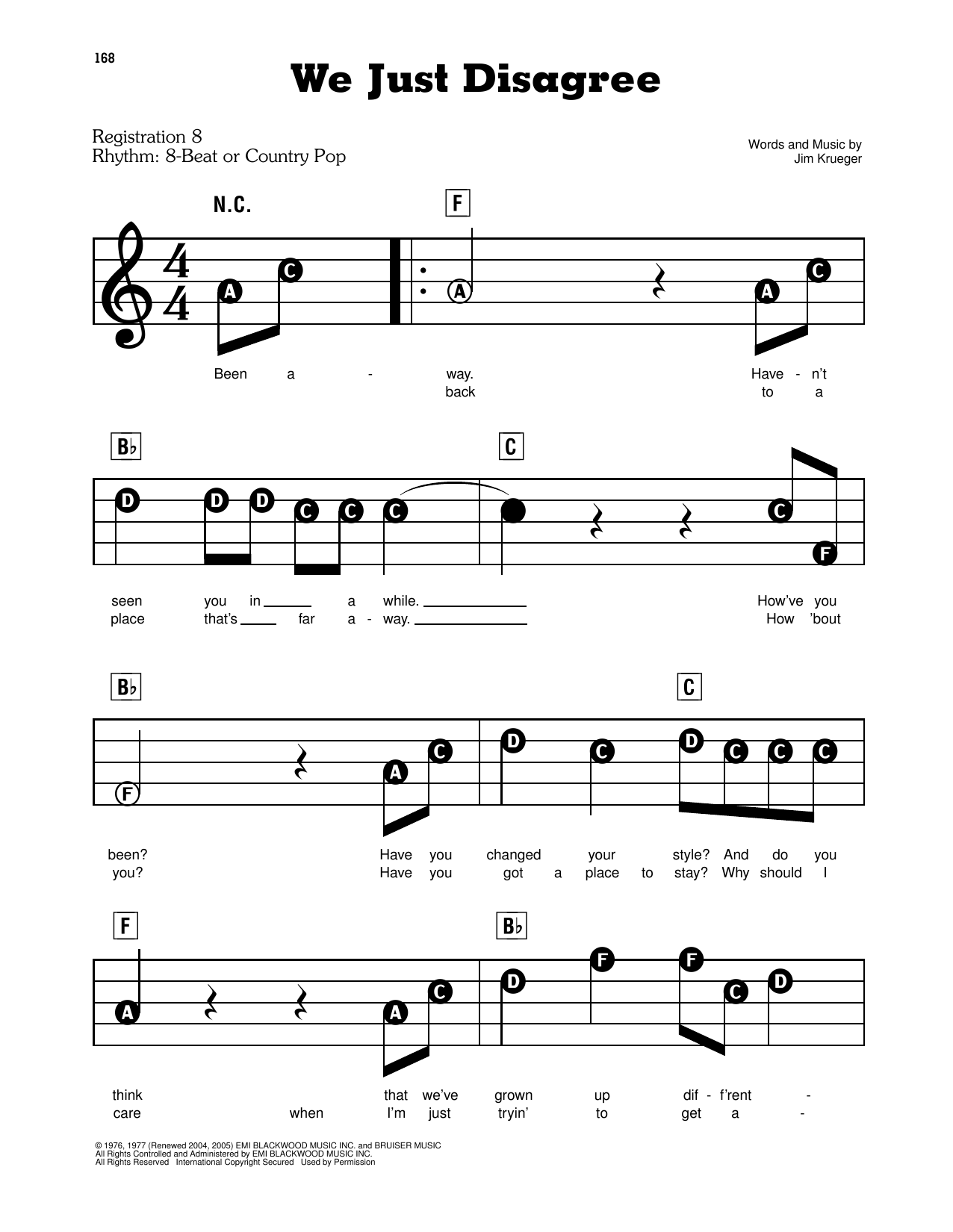 Dave Mason We Just Disagree Sheet Music Download Printable PDF Dave Mason We Just Disagree Sheet Music Download Printable PDF