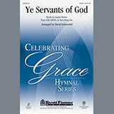 Download or print David Schwoebel Ye Servants Of God Sheet Music Printable PDF 2-page score for Concert / arranged SATB Choir SKU: 99060