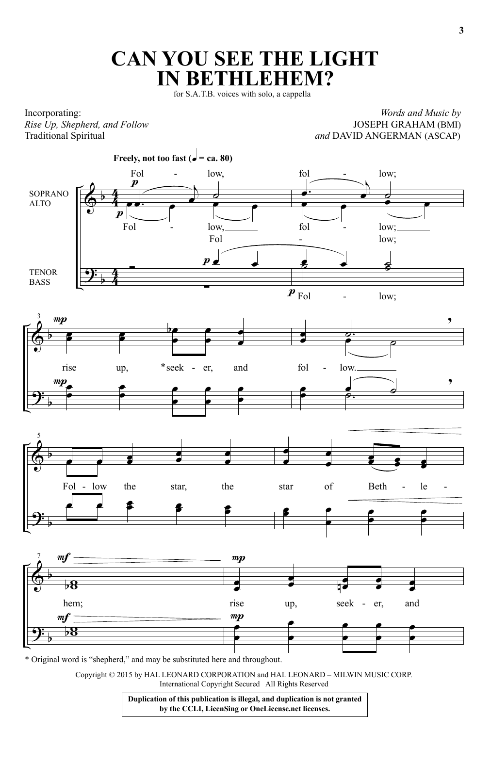 Learn to play David Angerman Can You See The Light In Bethlehem? sheet music for SATB Choir in minutes. Price: 3.9900$ David Angerman Can You See The Light In Bethlehem? sheet music notes and chords arranged for SATB Choir