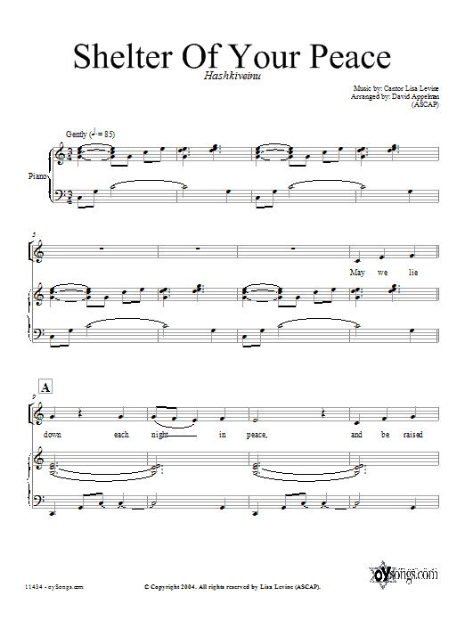 David Appelman Shelter of Your Peace sheet music notes and chords arranged for SATB Choir