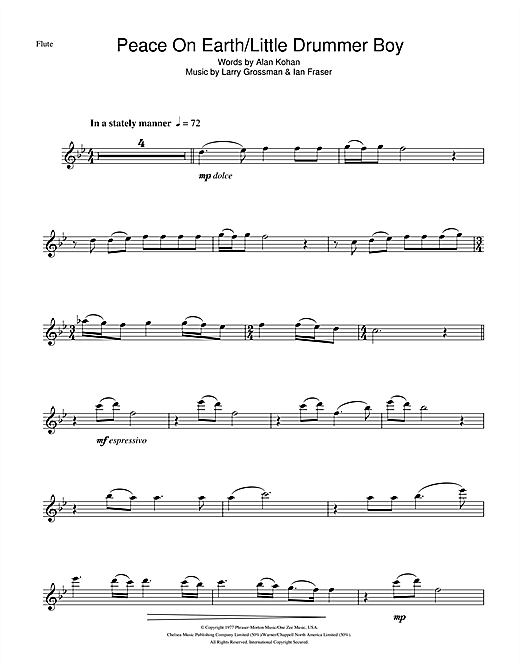 David Bowie Peace On Earth sheet music notes and chords. Download Printable PDF.