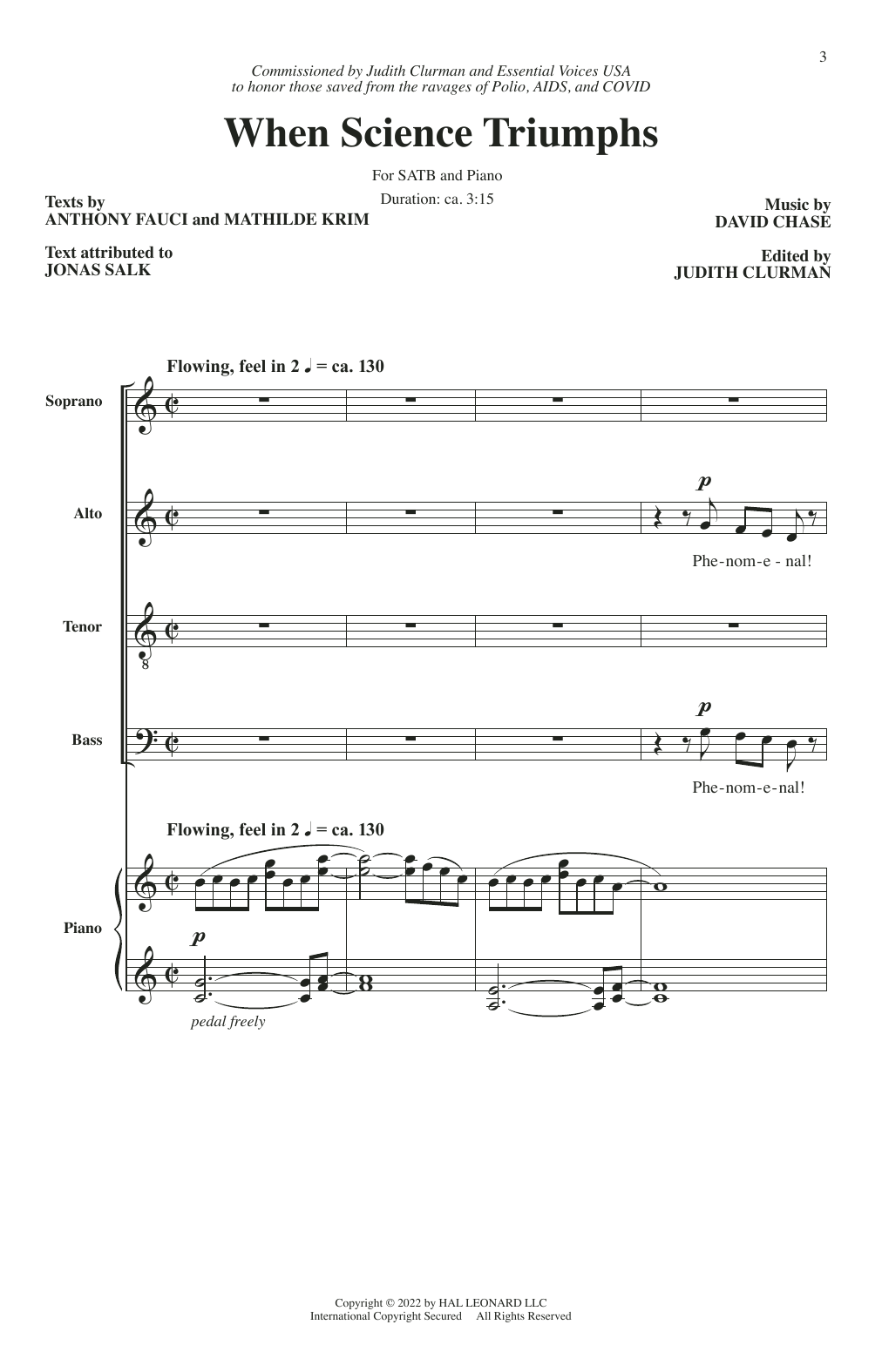 David Chase When Science Triumphs sheet music notes and chords. Download Printable PDF.