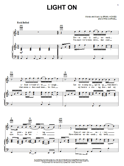 David Cook Light On sheet music notes and chords. Download Printable PDF.