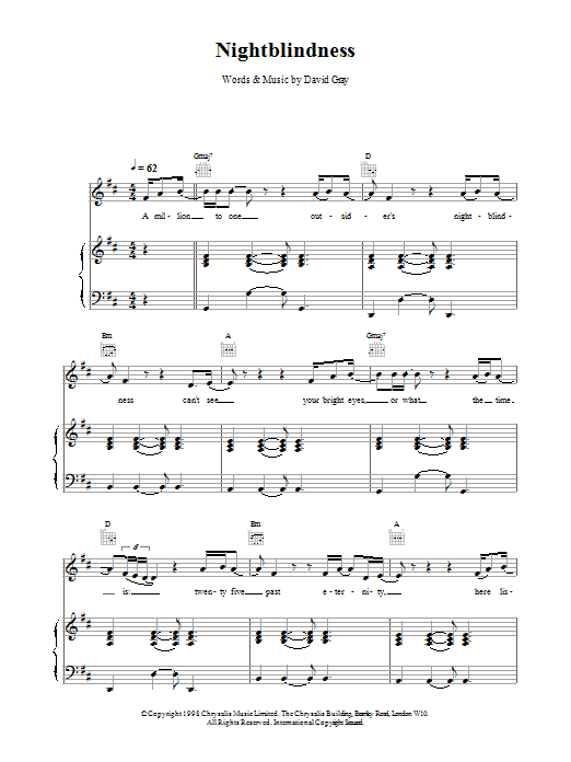 Nightshift sheet music for guitar (chords) (PDF)