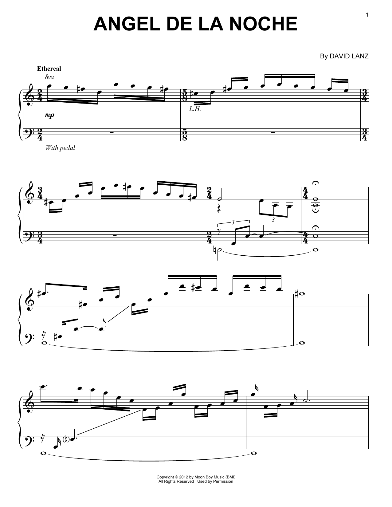 Learn to play David Lanz Angel De La Noche sheet music for Piano Solo in minutes. Price: 7.8900$ David Lanz Angel De La Noche sheet music notes and chords arranged for Piano Solo