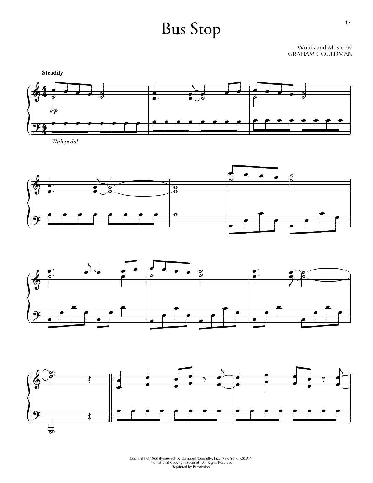 David Lanz Bus Stop sheet music notes and chords. Download Printable PDF.