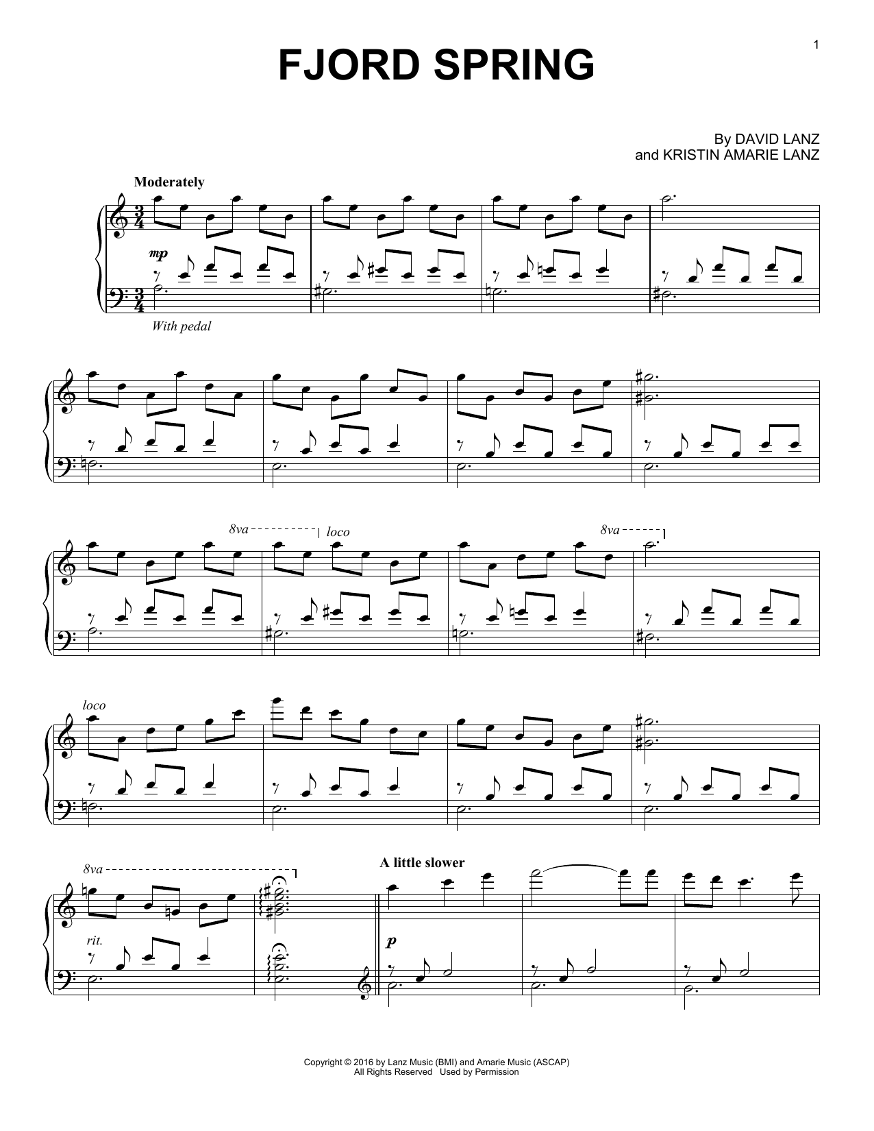 Learn to play David Lanz Fjord Spring sheet music for Piano Solo in minutes. Price: 7.8900$ David Lanz Fjord Spring sheet music notes and chords arranged for Piano Solo