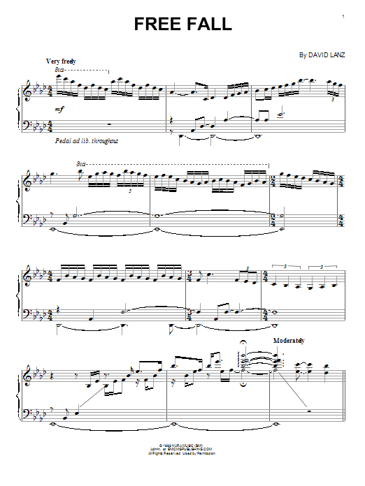 Learn to play David Lanz Free Fall sheet music for Piano Solo in minutes. David Lanz Free Fall sheet music notes and chords. Download Printable PDF.