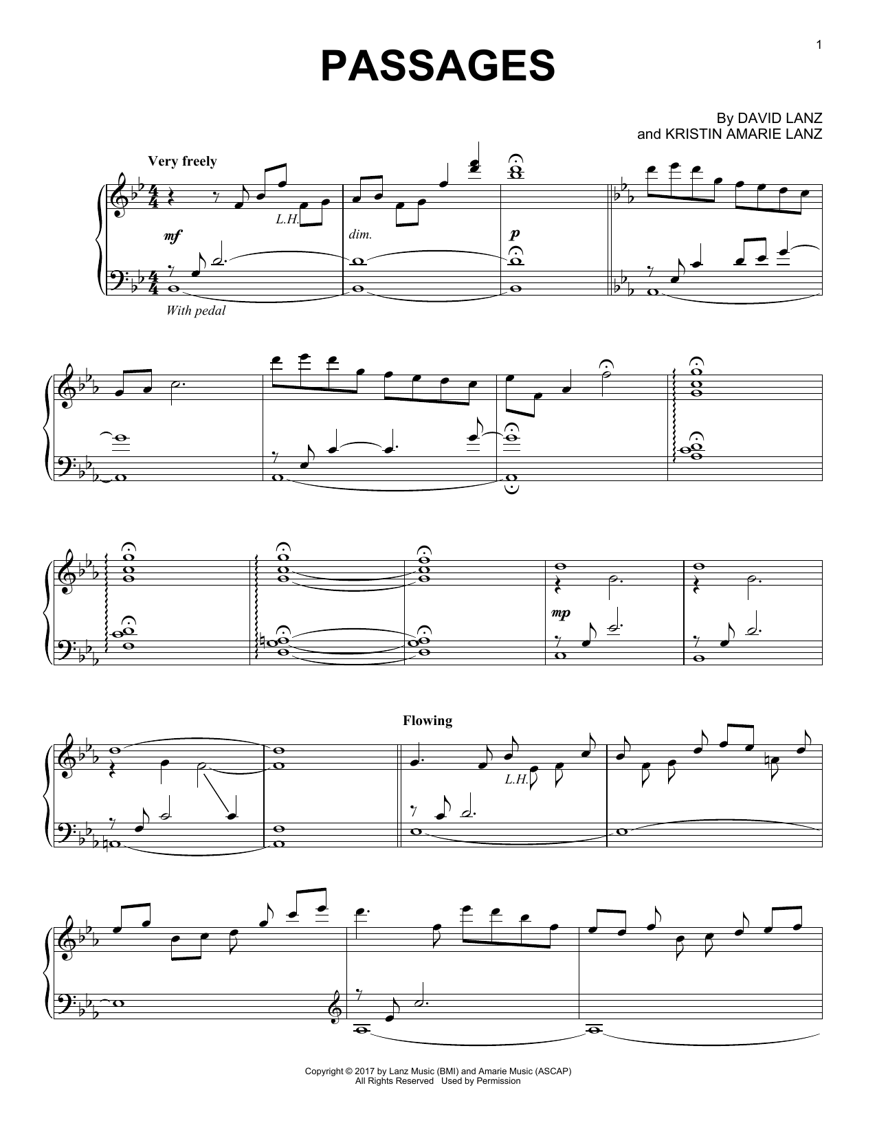 David Lanz Passages sheet music notes and chords. Download Printable PDF.