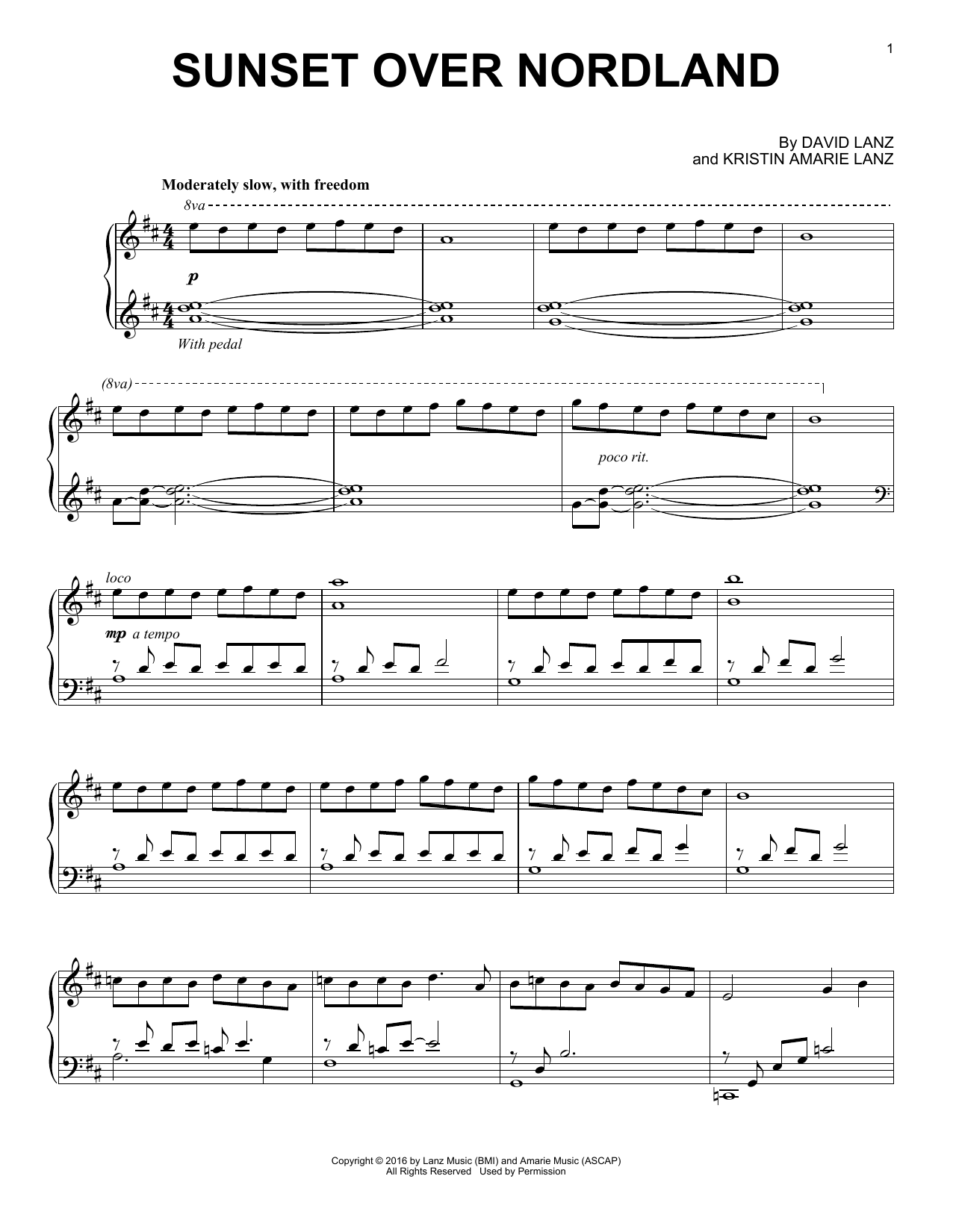Learn to play David Lanz Sunset Over Nordland sheet music for Piano Solo in minutes. Price: 7.7900$ David Lanz Sunset Over Nordland sheet music notes and chords. Download Printable PDF.