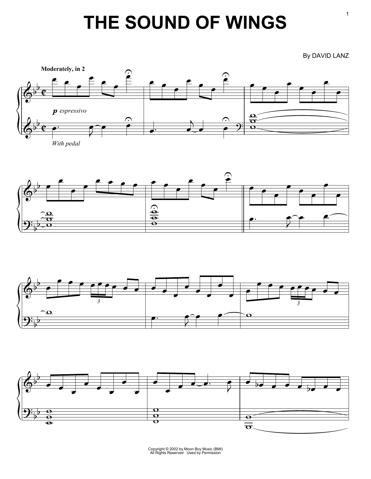 Learn to play David Lanz The Sound Of Wings sheet music for Piano Solo in minutes. Price: 7.8900$ David Lanz The Sound Of Wings sheet music notes and chords arranged for Piano Solo