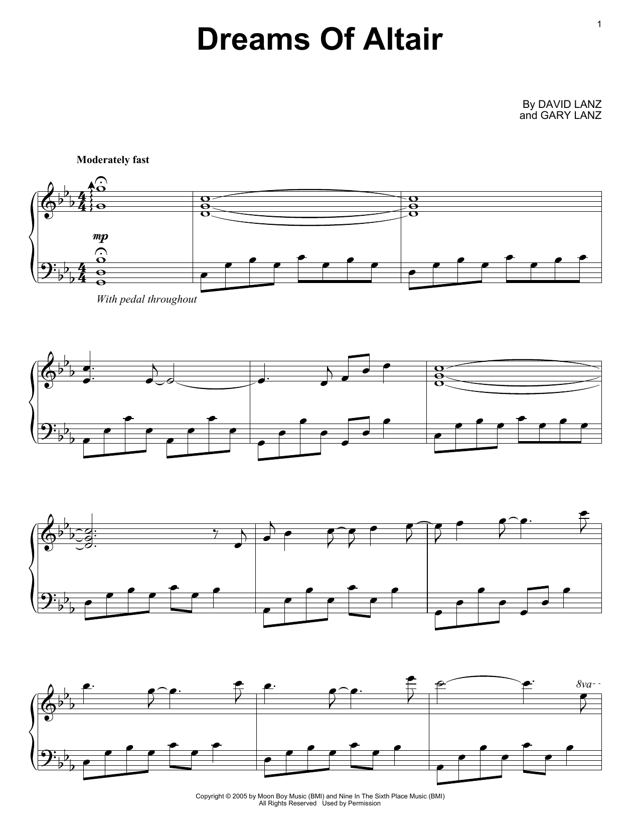 Learn to play David Lanz & Gary Stroutsos Dreams Of Altair sheet music for Piano Solo in minutes. Price: 7.8900$ David Lanz & Gary Stroutsos Dreams Of Altair sheet music notes and chords arranged for Piano Solo