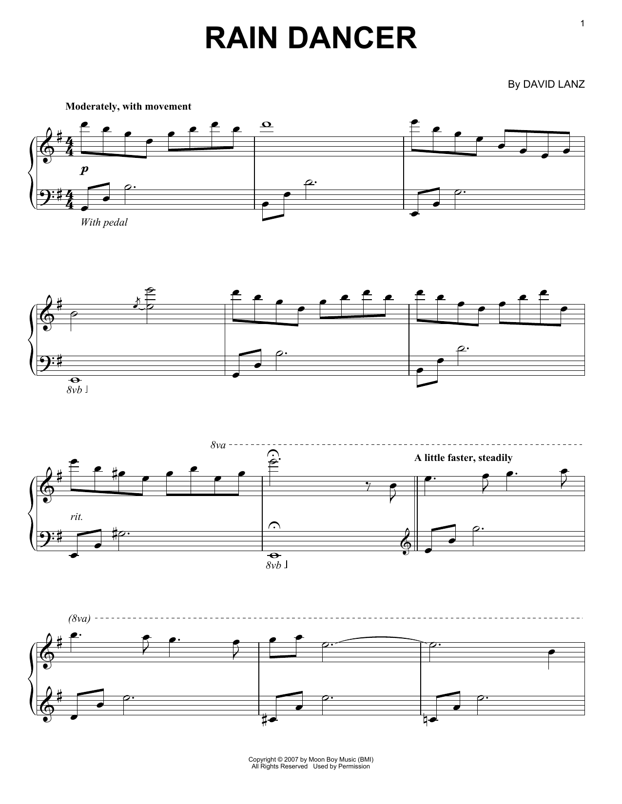 Learn to play David Lanz & Gary Stroutsos Rain Dancer sheet music for Piano Solo in minutes. Price: 7.8900$ David Lanz & Gary Stroutsos Rain Dancer sheet music notes and chords arranged for Piano Solo