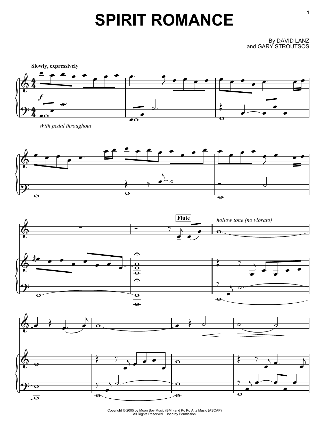 Learn to play David Lanz & Gary Stroutsos Spirit Romance sheet music for Piano Solo in minutes. Price: 7.8900$ David Lanz & Gary Stroutsos Spirit Romance sheet music notes and chords arranged for Piano Solo