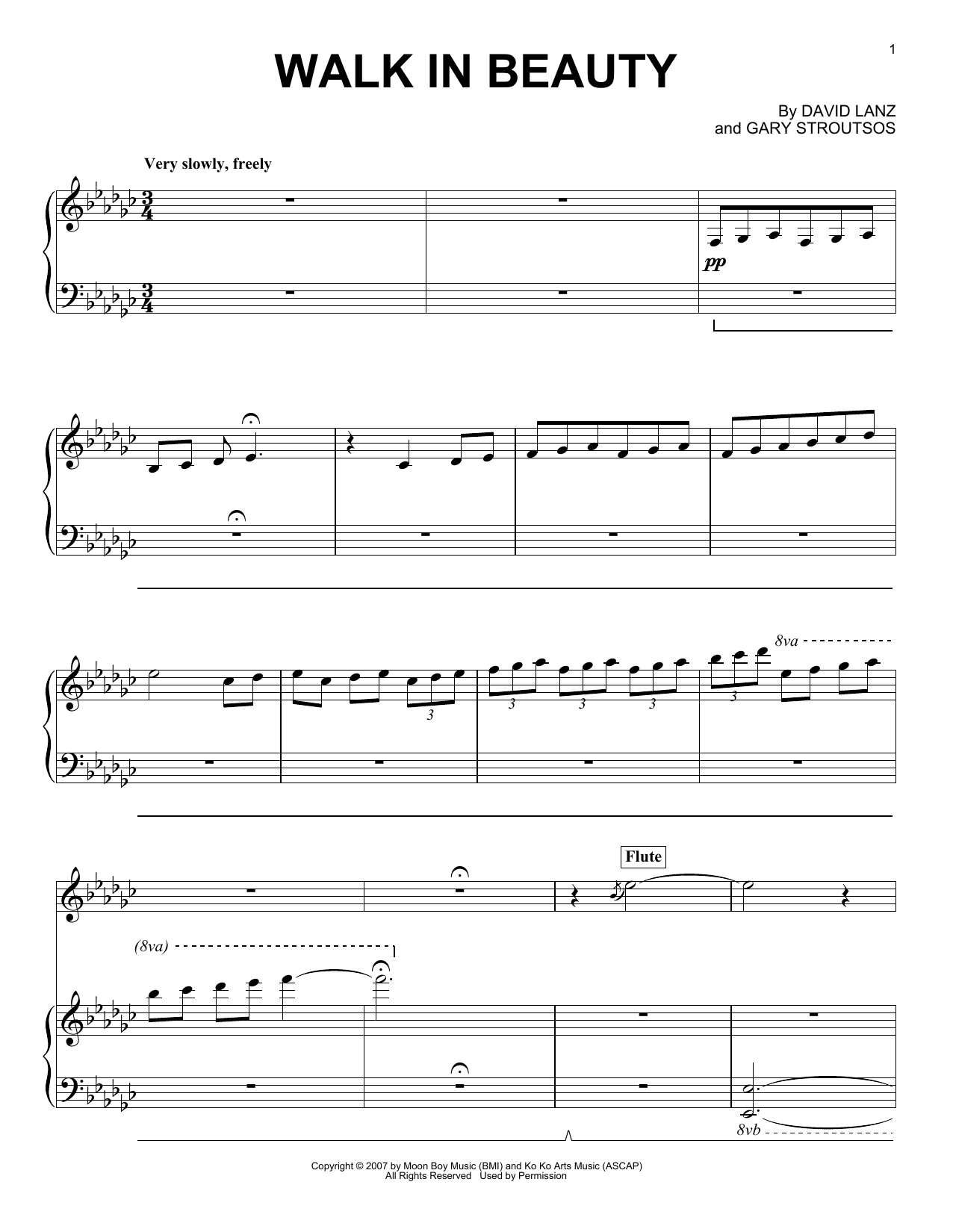 Learn to play David Lanz & Gary Stroutsos Walk In Beauty sheet music for Piano Solo in minutes. Price: 7.8900$ David Lanz & Gary Stroutsos Walk In Beauty sheet music notes and chords arranged for Piano Solo