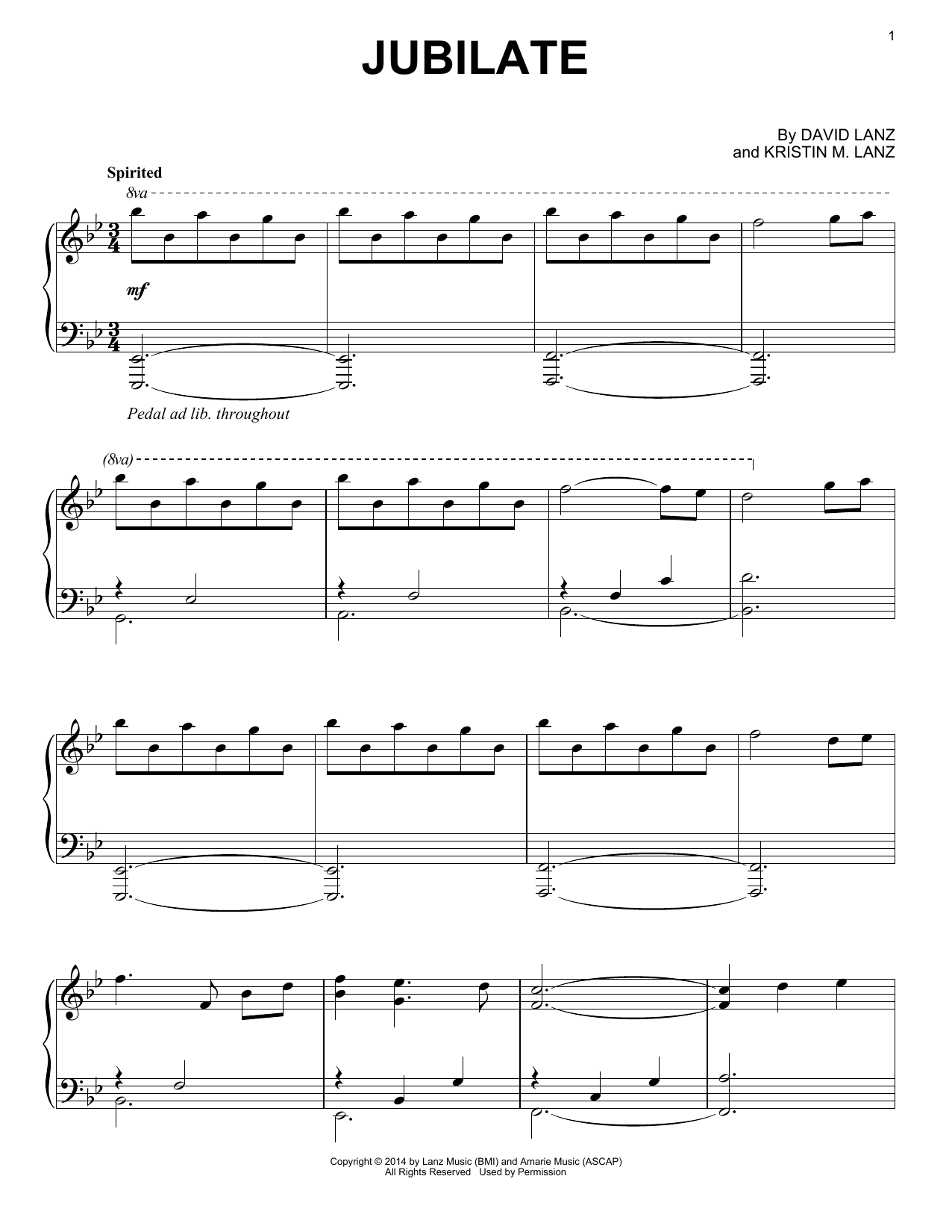 Learn to play David Lanz & Kristin Amarie Jubilate sheet music for Piano Solo in minutes. Price: 7.8900$ David Lanz & Kristin Amarie Jubilate sheet music notes and chords arranged for Piano Solo