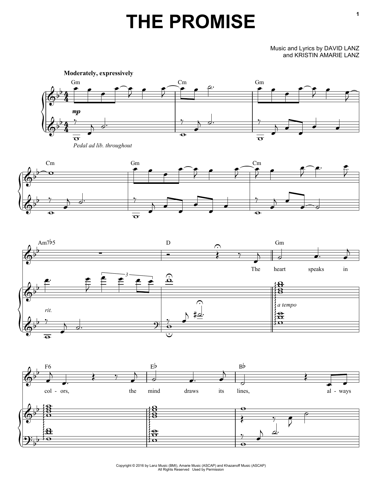 Learn to play David Lanz & Kristin Amarie The Promise sheet music for Piano Solo in minutes. Price: 7.8900$ David Lanz & Kristin Amarie The Promise sheet music notes and chords arranged for Piano Solo